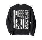 Soccer Us Flag Athlete Sports Sweatshirt - Novelty Apparel for Adults