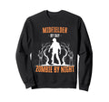 Midfielder Day Zombie Night Sweatshirt - Aesthetic Graphic for Adults