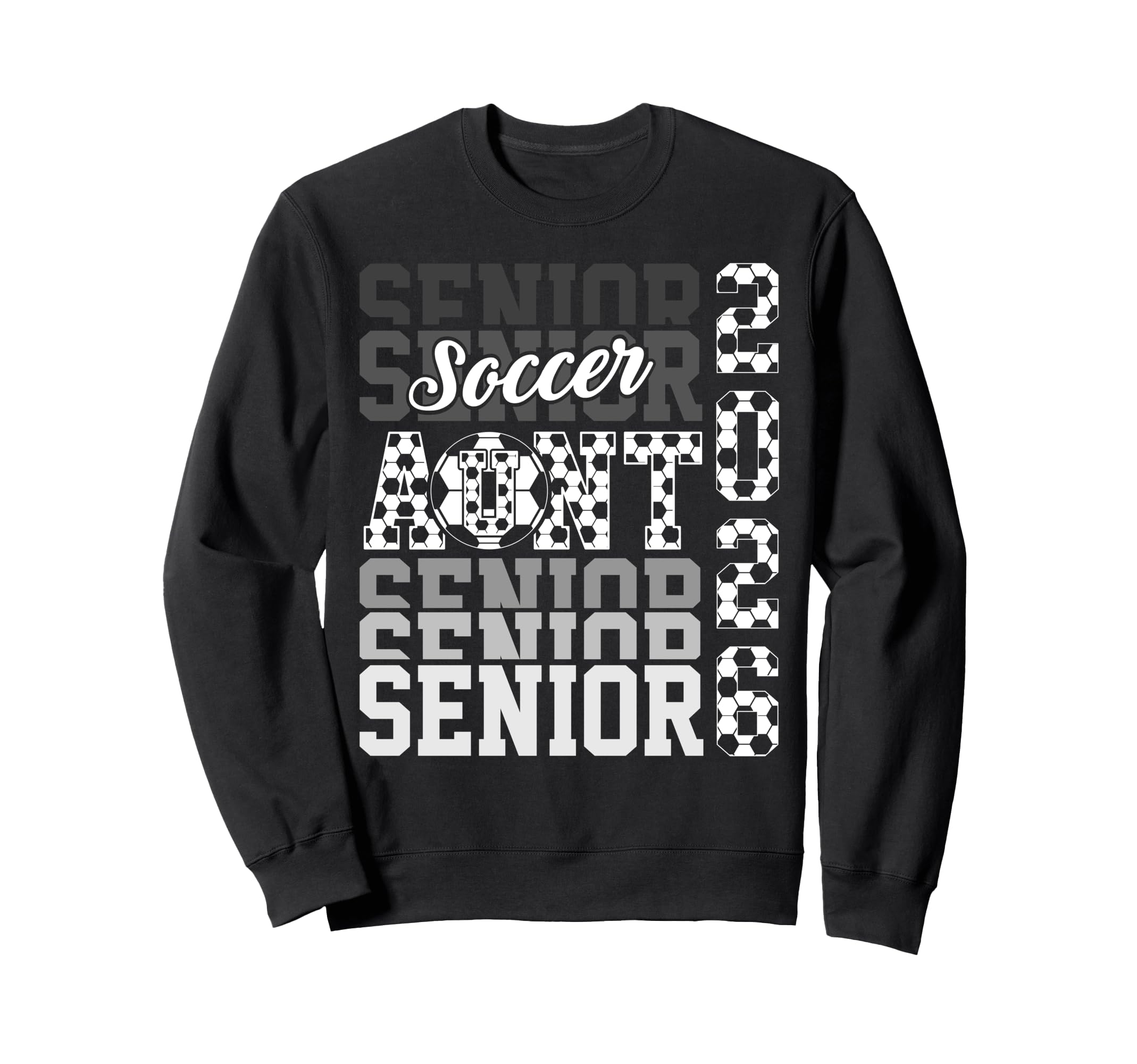 2026 Soccer Senior Aunt Sweatshirt - Aesthetic Graphic Men Women