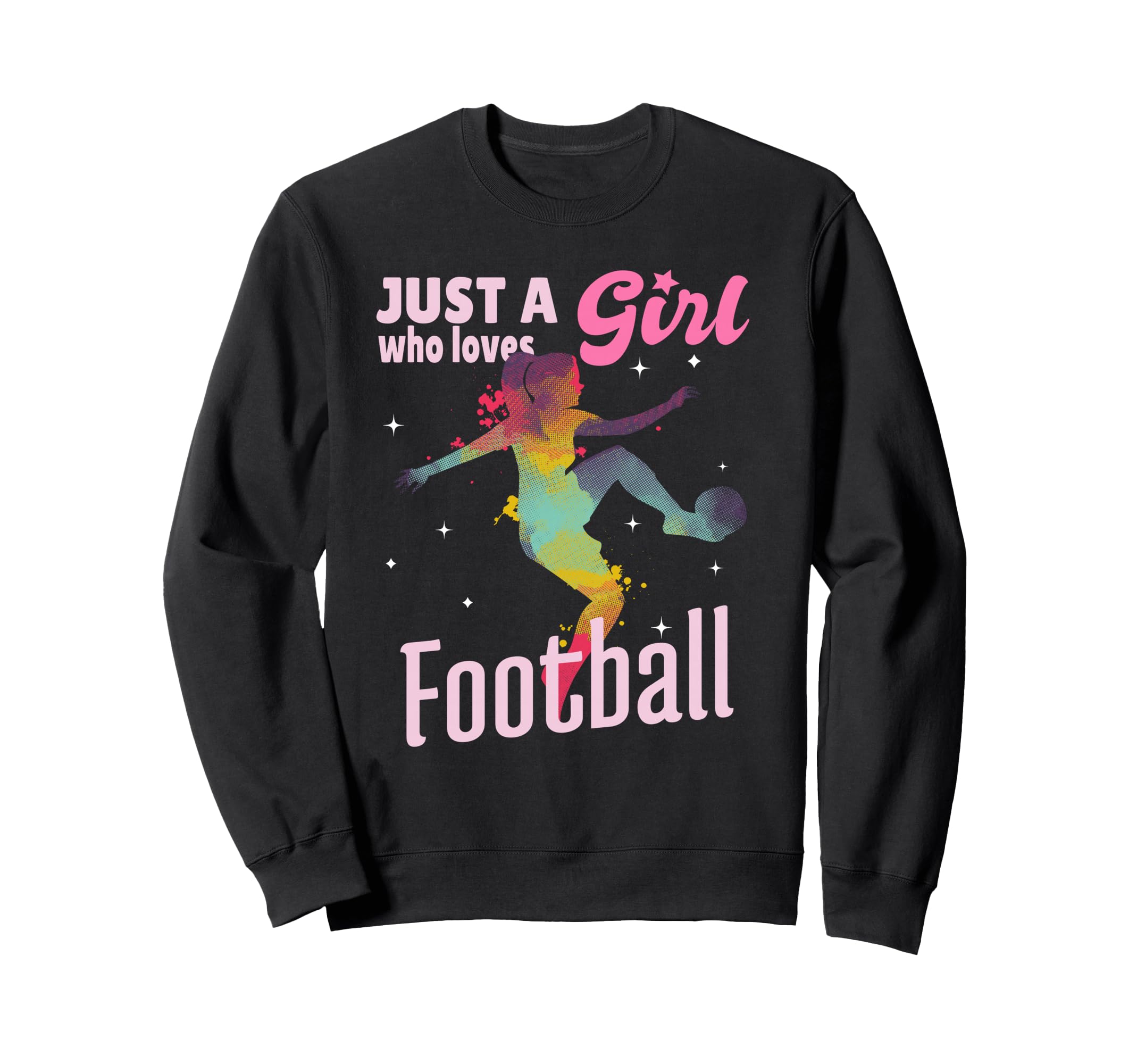 Just Who Loves Football Player Soccer Sweatshirt - Novelty Apparel Unisex
