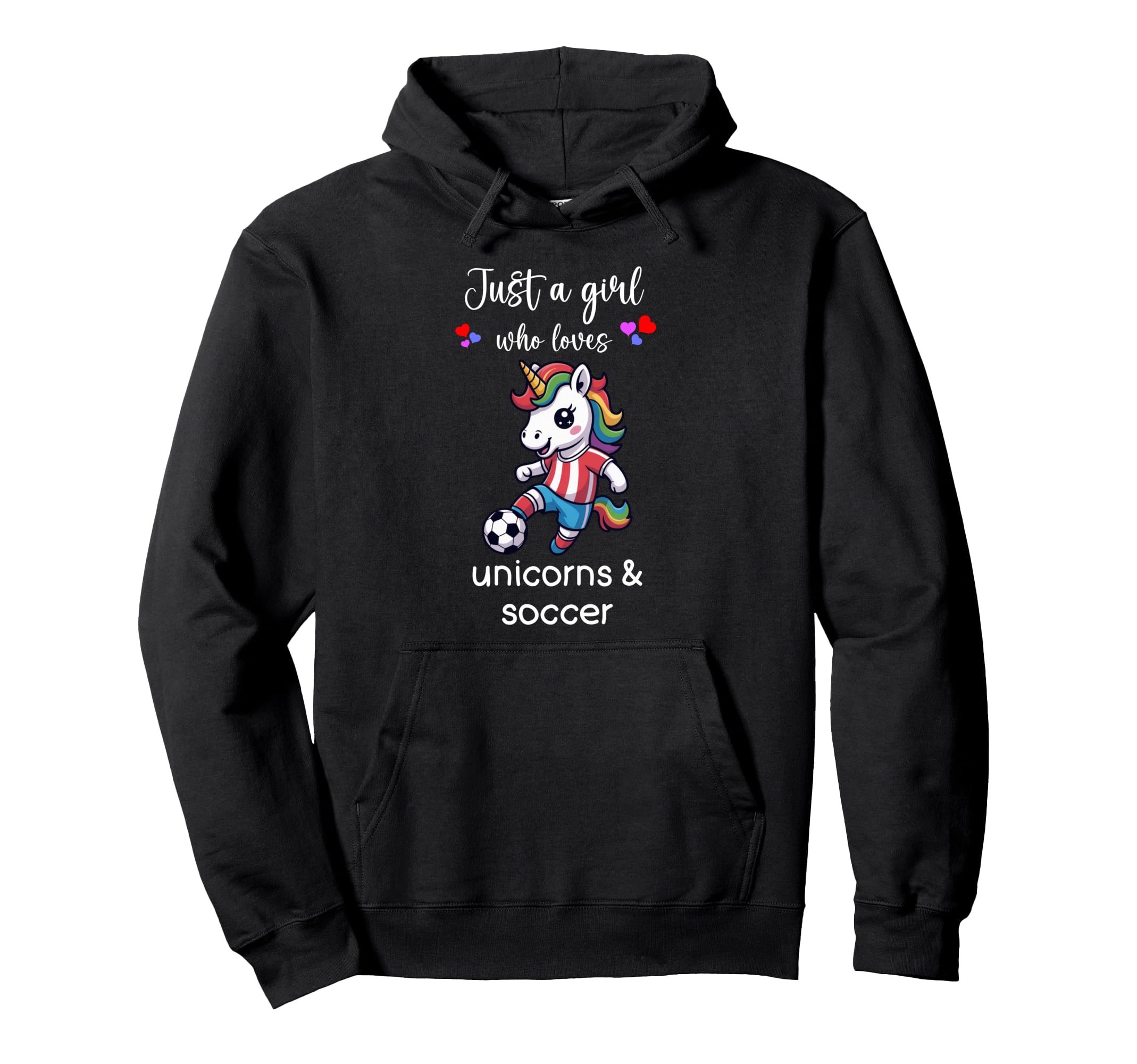 Unicorn Soccer Unicorn Soccer Hoodie - Minimalist Print for Adults