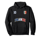 France Number 10 Soccer Team Sports Hoodie - Minimalist Print for Adults