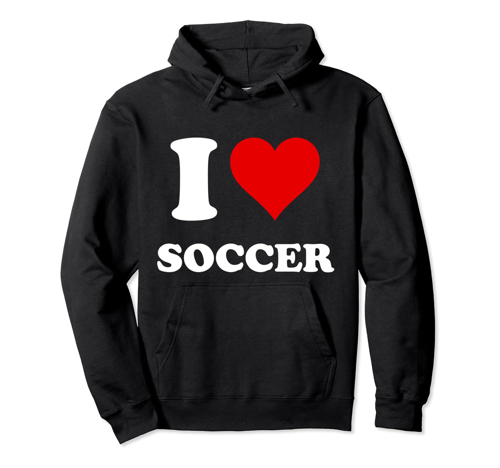I Heart Soccer I Love Soccer Hoodie - Trendy Graphic Unisex