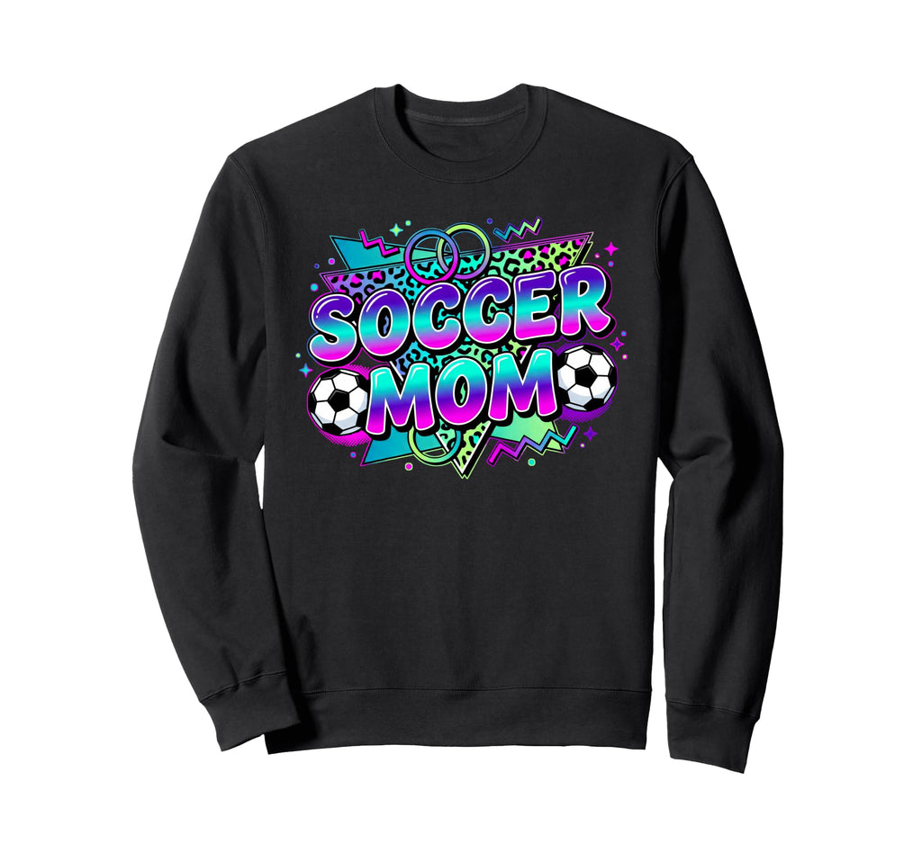 Soccer Mom Leopard Game Day Sweatshirt - Trendy Graphic for Adults