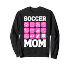 Soccer Mom Icons Soccer Sweatshirt - Casual Everyday Wear Unisex