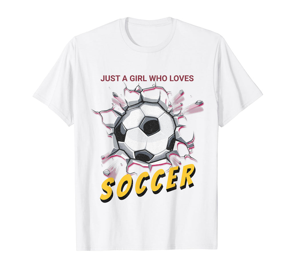 Just Who Loves Soccer T-Shirt - Novelty Apparel Unisex