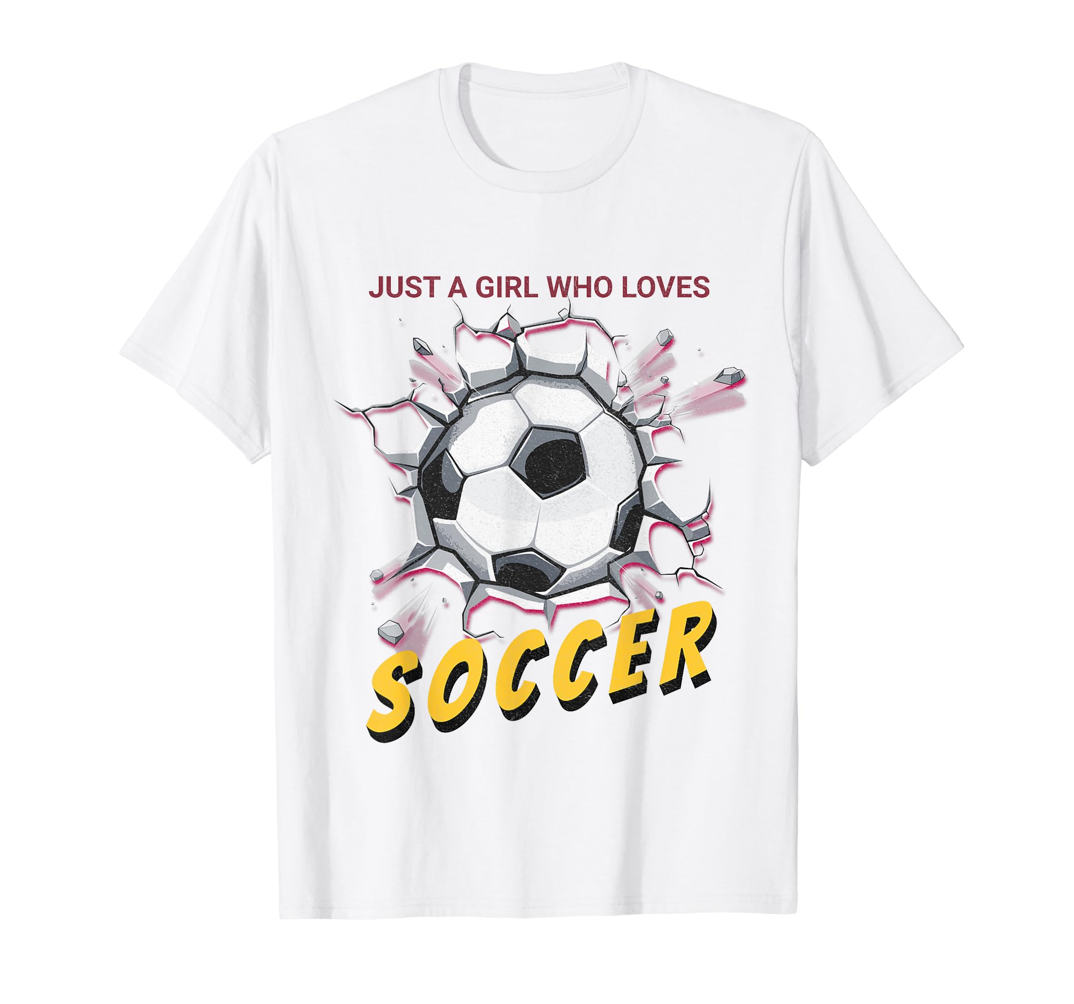 Just Who Loves Soccer T-Shirt - Novelty Apparel Unisex