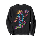 Colorful Funny Soccer Fan Dad Mom Game Sweatshirt - Trendy Graphic Unisex