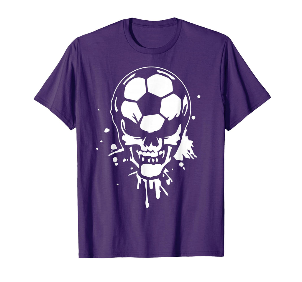 Soccer Skeleton Funny Player T-Shirt - Casual Everyday Wear Men Women