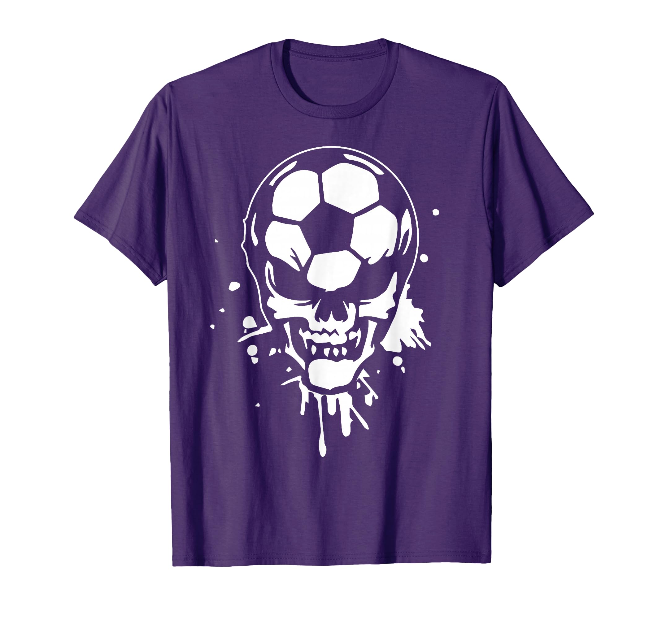 Soccer Skeleton Funny Player T-Shirt - Casual Everyday Wear Men Women