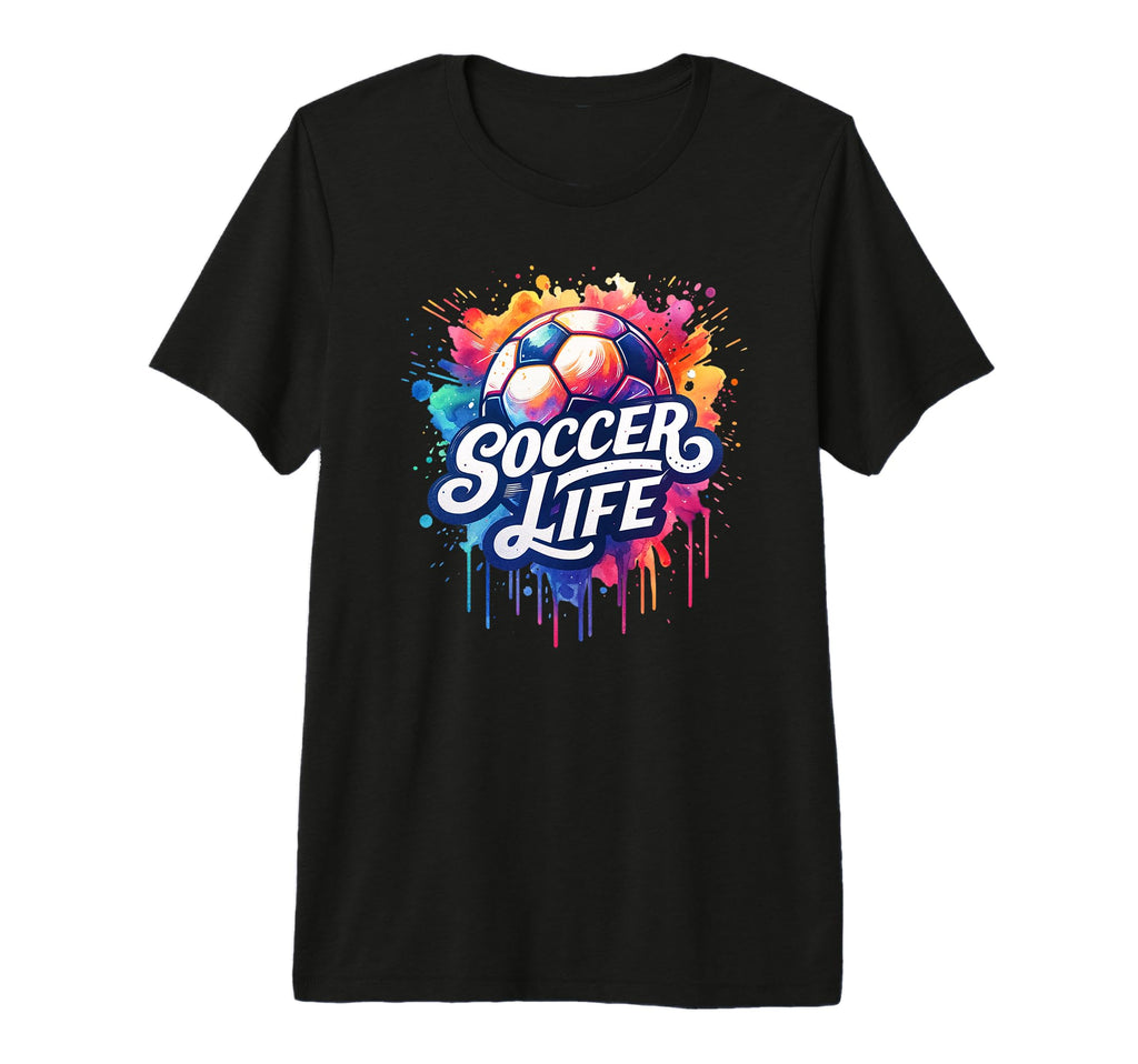 Soccer Life Soccer Ball Player Game Day T-Shirt - Graphic Print Unisex