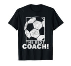 Best Soccer Coach Soccer Ball Soccer T-Shirt - Unique Graphic Men Women