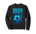 Soccer Frenzy Unleashed Dynamic Sweatshirt - Fun Novelty Design Men Women