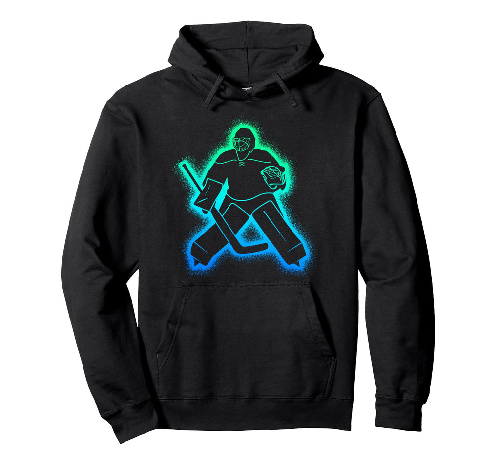 Hockey Player Goalkeeper Ice Hockey Hoodie - Unique Graphic Men Women