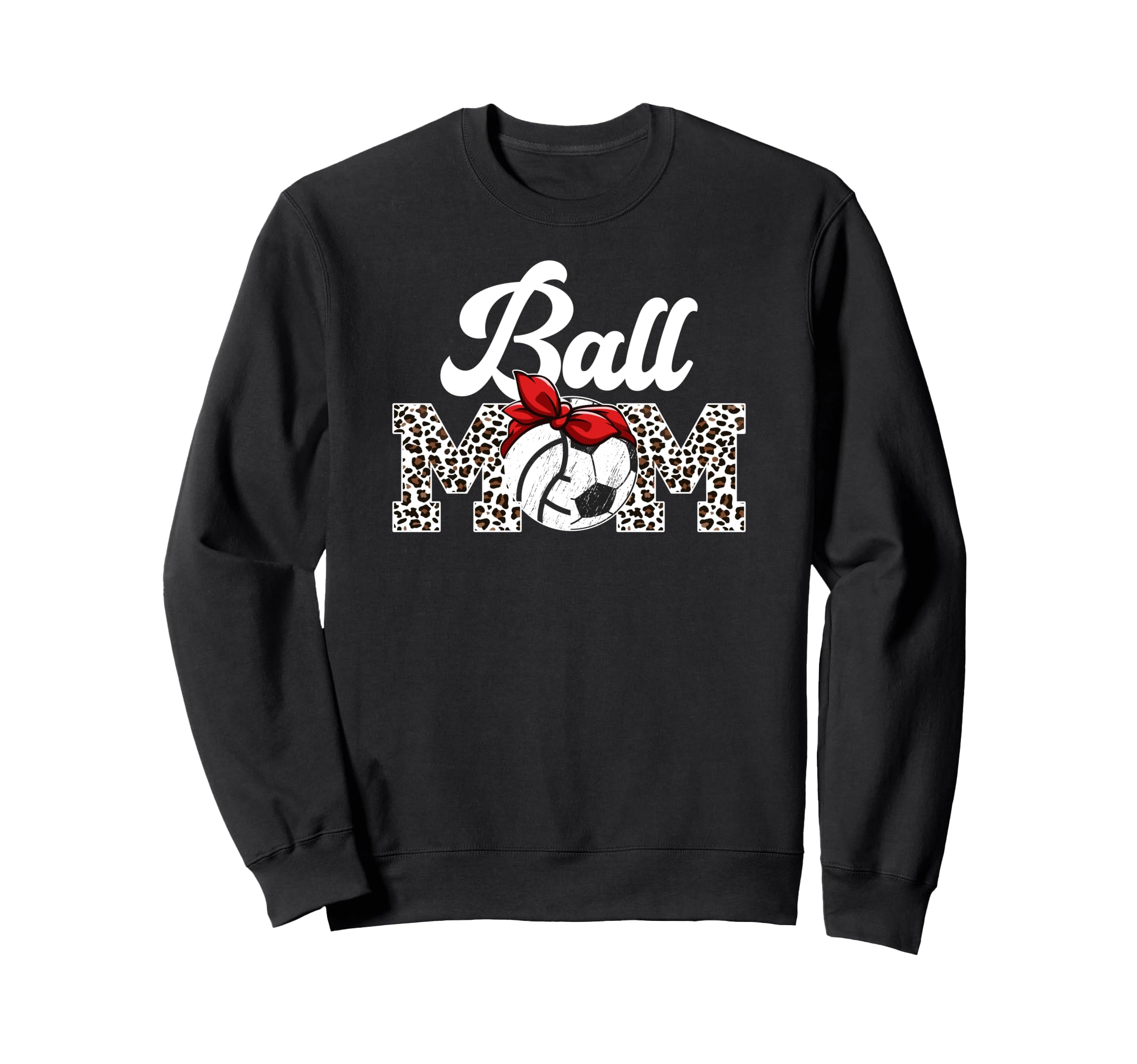 Ball Mom Soccer Volleyball Mom Sweatshirt - Casual Everyday Wear Unisex