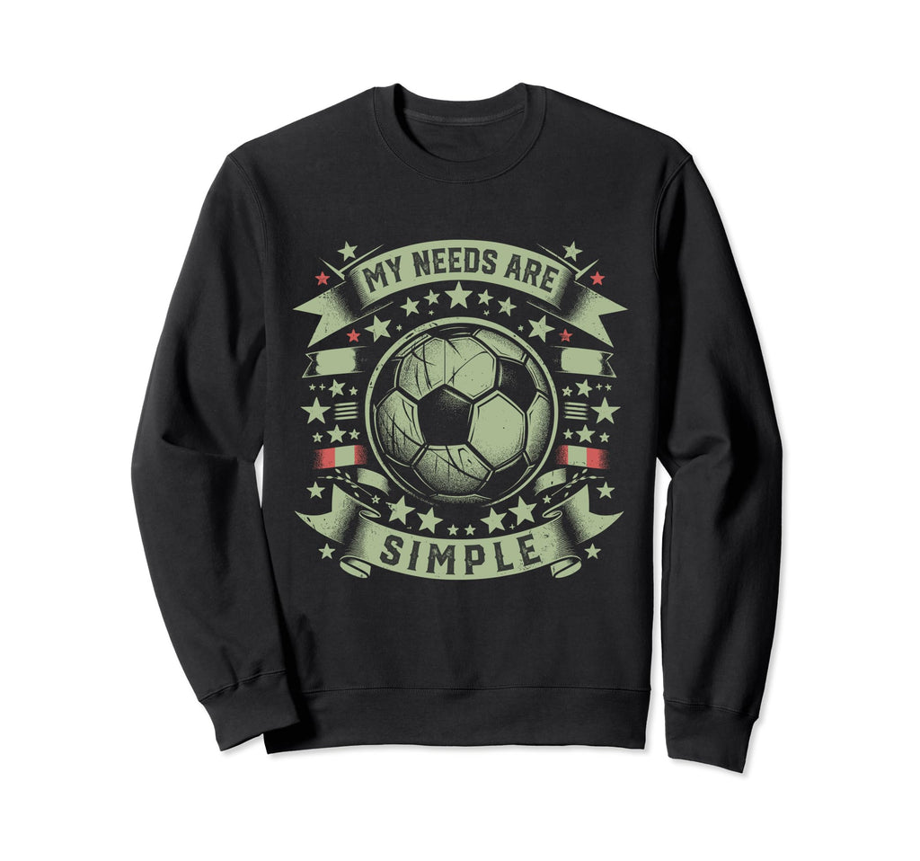 Soccer Player Soccer Sweatshirt - Aesthetic Graphic Unisex