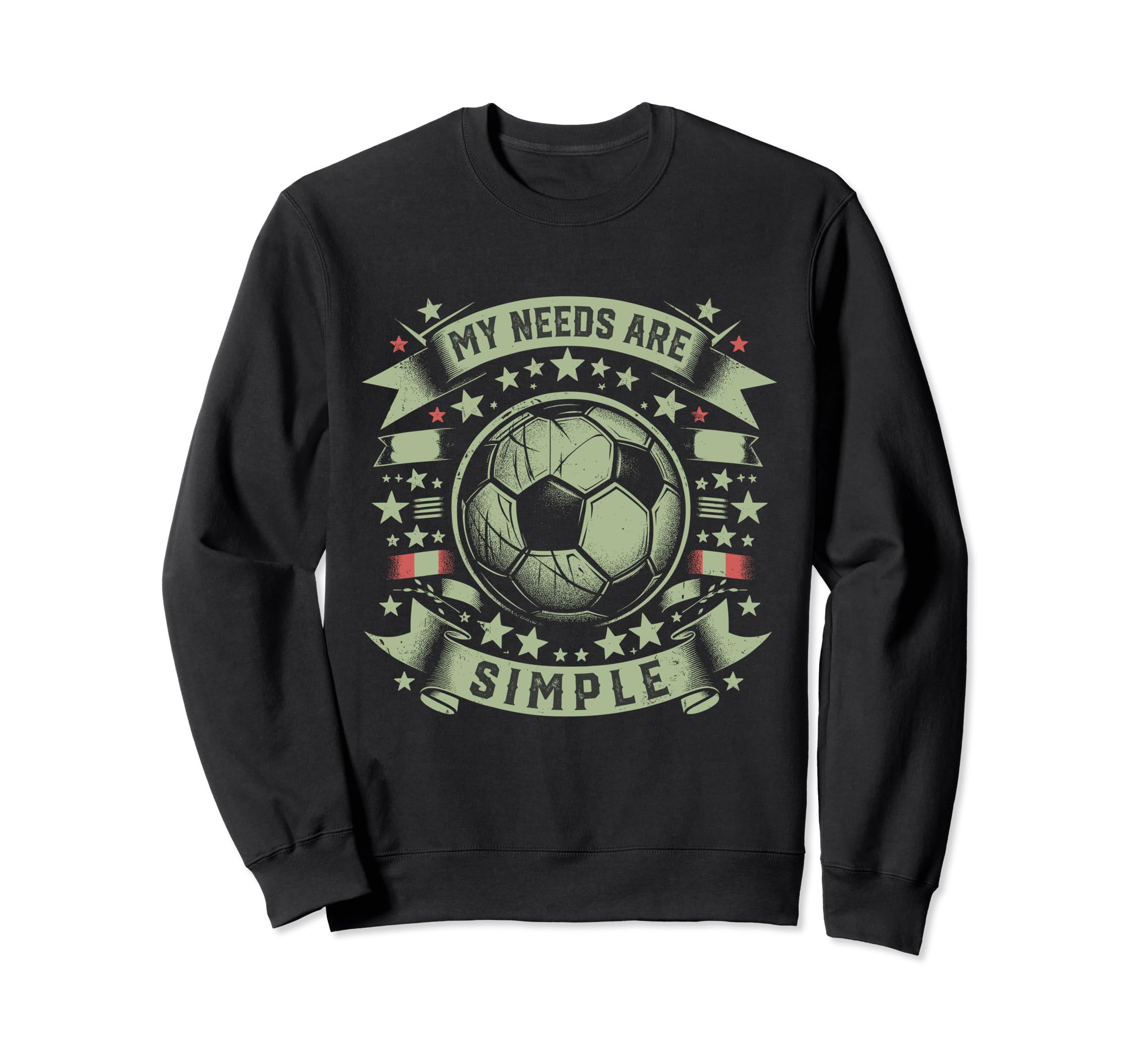 Soccer Player Soccer Sweatshirt - Aesthetic Graphic Unisex