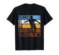 Distressed Soccer Is My Favorite Season T-Shirt - Custom Art Print Unisex