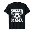 Soccer Mama Sport Checkered Soccer T-Shirt - Custom Art Print Men Women