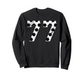 Soccer 77 Jersey Number Sweatshirt - Minimalist Print Men Women