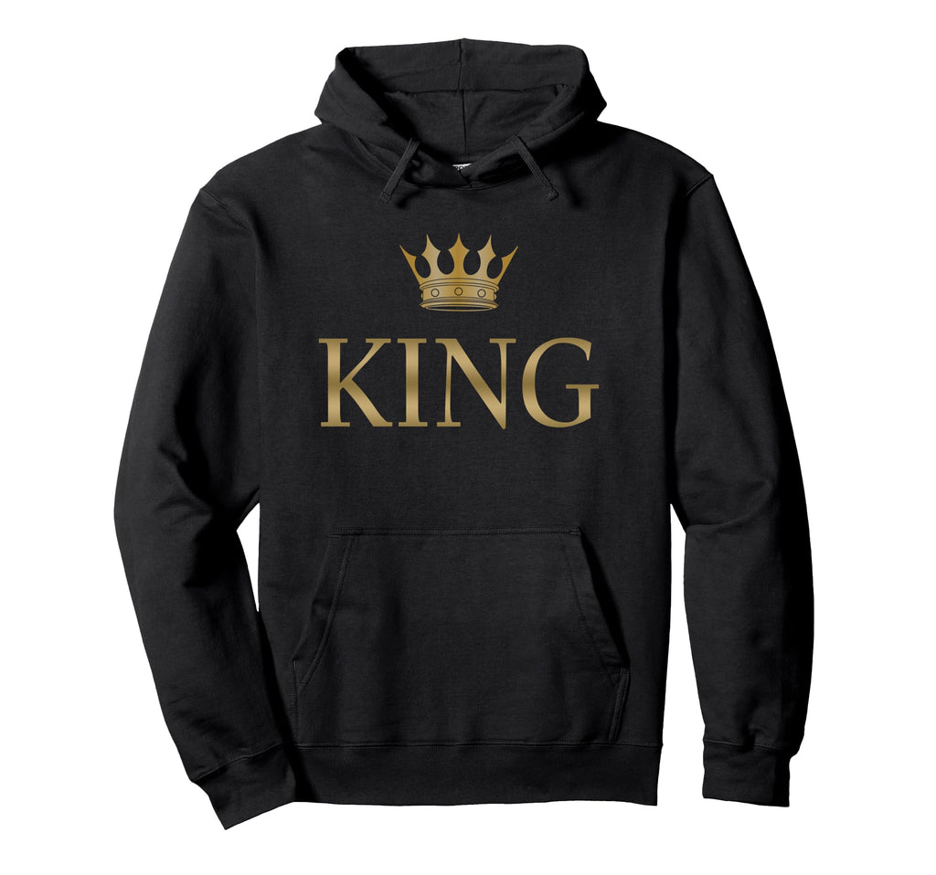 King Gold Crown Birthday Gift Hoodie - Aesthetic Graphic Men Women