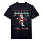 Mens Santa Plays Soccer Ugly T-Shirt - Streetwear Style Men Women