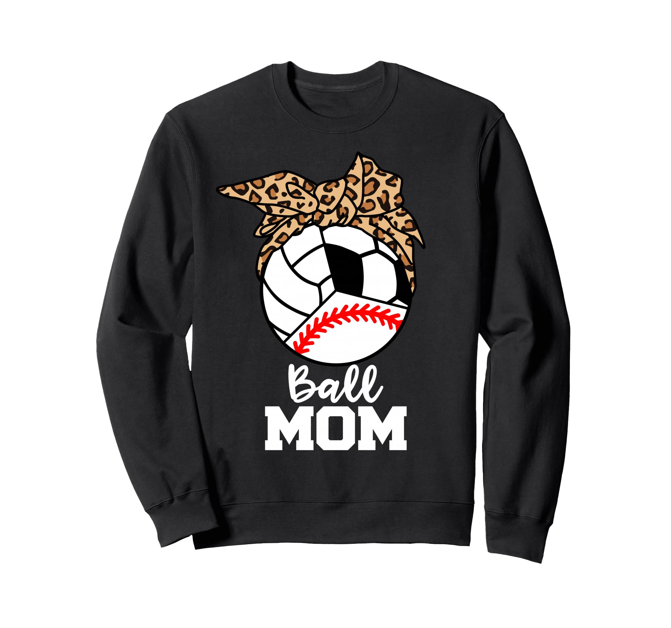 Ball Mom Funny Baseball Sweatshirt - Aesthetic Graphic for Adults