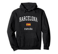Barcelona Spain Athletic Sports Hoodie - Aesthetic Graphic Unisex