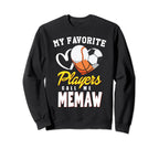 My Favorite Players Baseball Sweatshirt - Custom Art Print for Adults