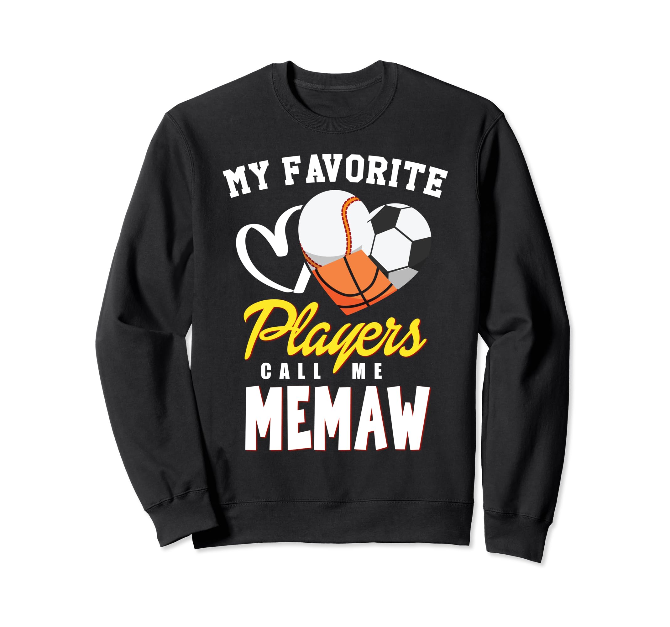 My Favorite Players Baseball Sweatshirt - Custom Art Print for Adults