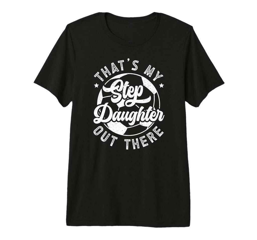 Mens Proud Soccer Step Dad Soccer T-Shirt - Novelty Apparel Men Women