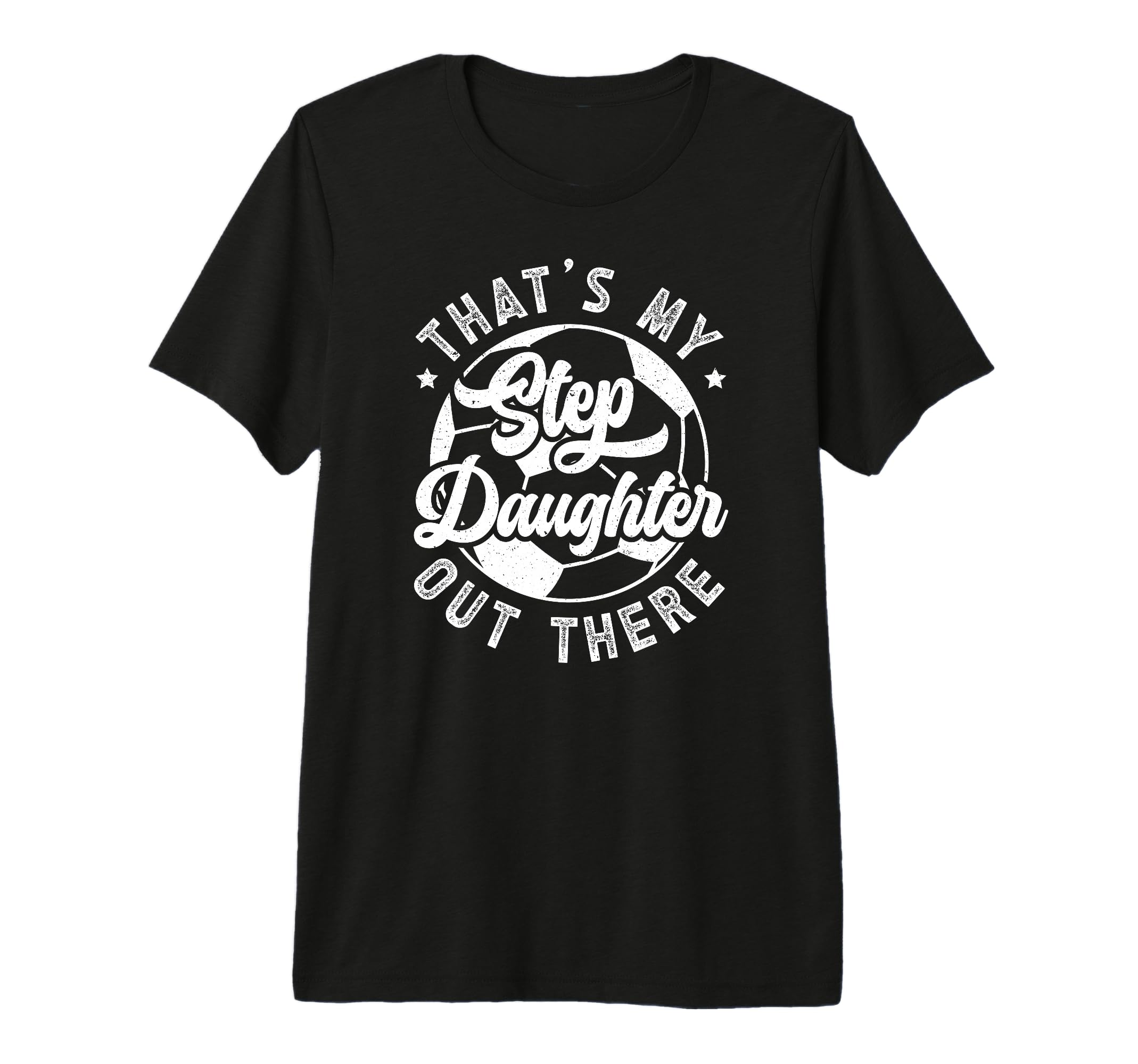 Mens Proud Soccer Step Dad Soccer T-Shirt - Novelty Apparel Men Women