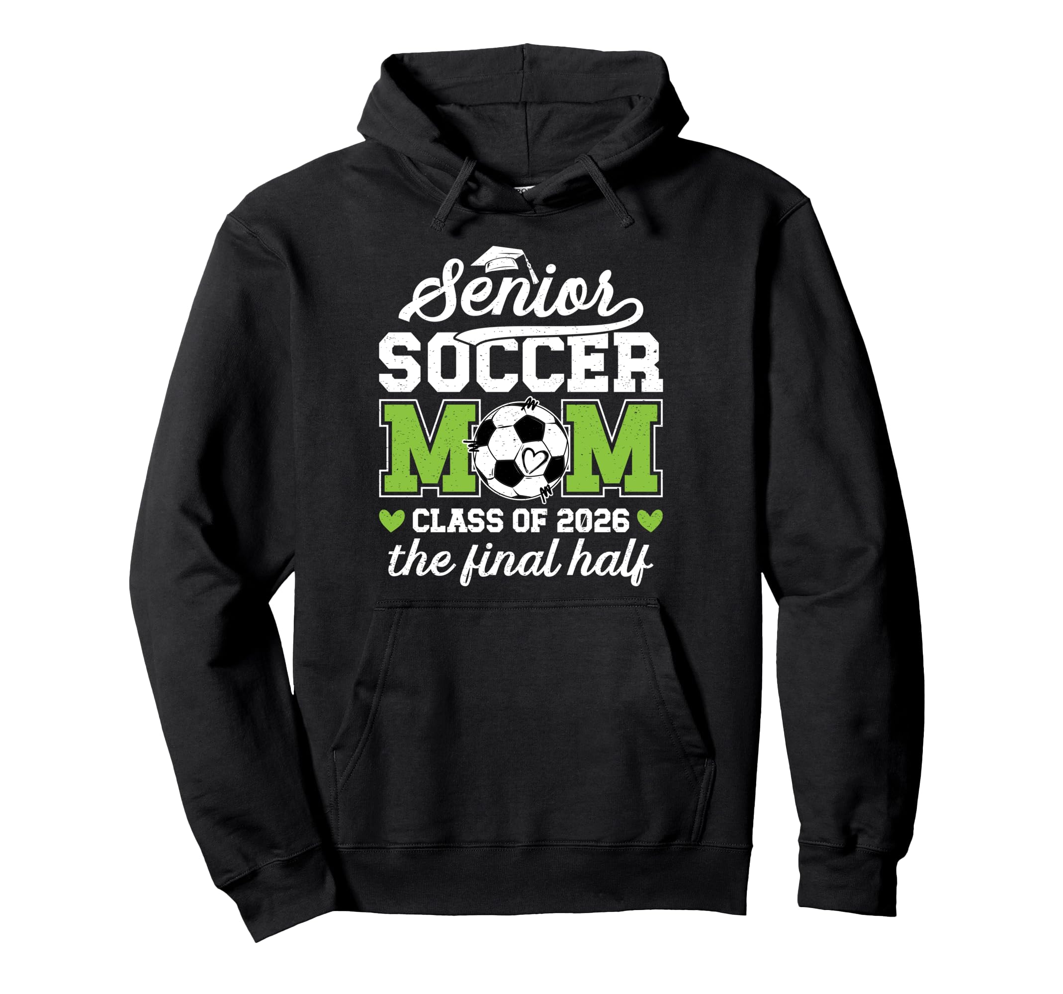 Soccer Senior Mom Class 2026 Soccer Hoodie - Minimalist Print for Adults