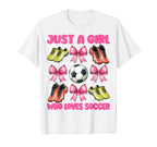 Just Who Loves Soccer Mom Mothers Day T-Shirt - Custom Art Print Unisex