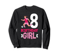 8Th Birthday 8 Years Soccer Football Sweatshirt - Trendy Graphic Men Women