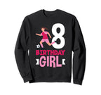8Th Birthday 8 Years Soccer Football Sweatshirt - Trendy Graphic Men Women