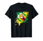 Soccer Ball Flag Zimbabwe T-Shirt - Custom Art Print Men Women