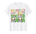 Soccer Mom Somebodys Loud Mouth Soccer Mama T-Shirt - Graphic Print Unisex
