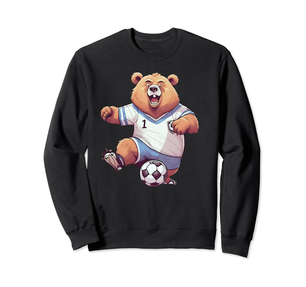 Funny Football Soccer Player Coach Teddy Sweatshirt - Graphic Print Unisex