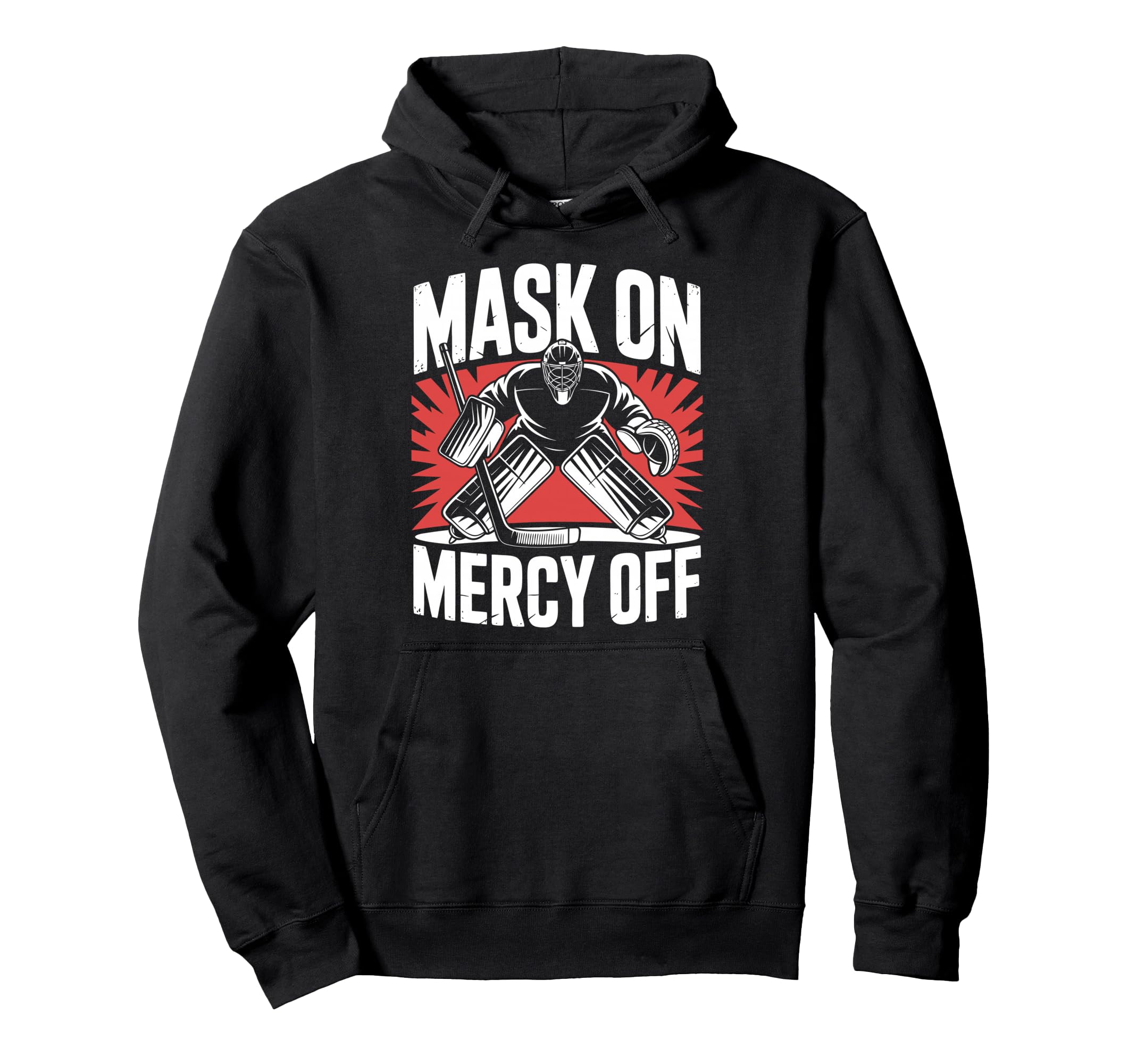 Hockey Goalie Mask Ice Hockey Goalkeeper Hoodie - Unique Graphic for Adults