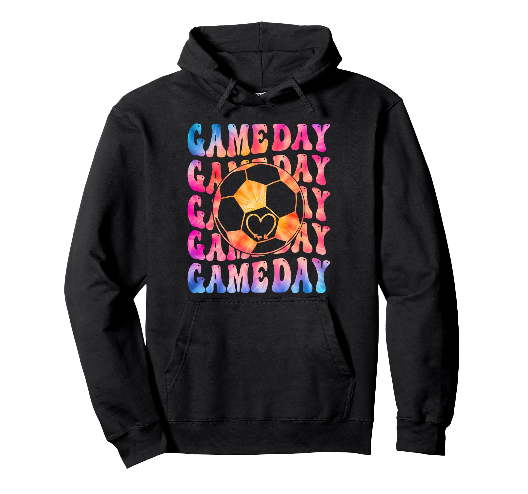 Game Day Soccer Gradient Tie Dye Hoodie - Custom Art Print for Adults