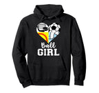 Ball Heart Soccer Softball Volleyball Hoodie - Fun Novelty Design Unisex