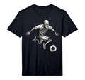 Soccer Skeleton Playing Soccer T-Shirt - Casual Everyday Wear Unisex
