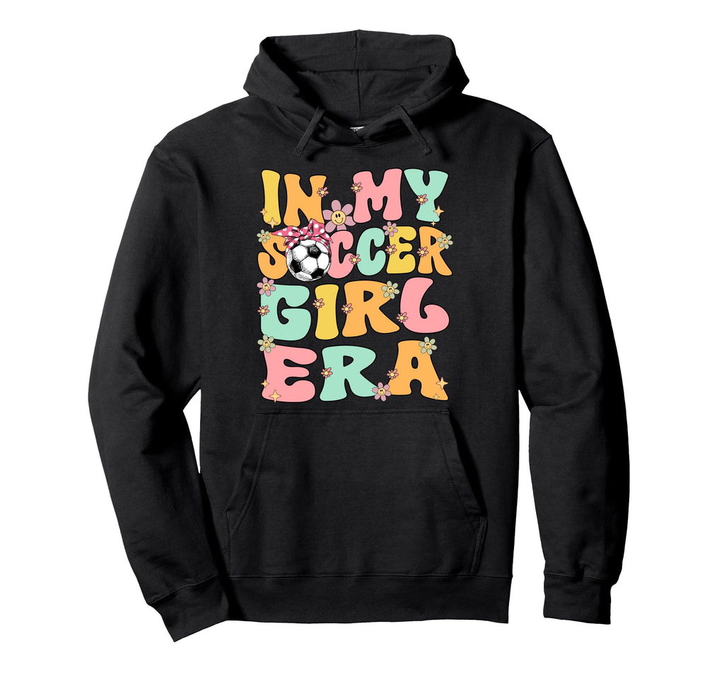 My Soccer Era Groovy Soccer Soccer Hoodie - Unique Graphic Men Women