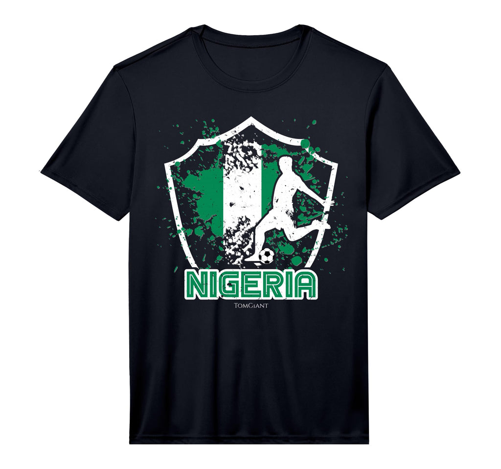 Mens Soccer Football Nigeria Nigerian T-Shirt - Graphic Print for Adults