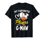 My Favorite Players Baseball Soccer T-Shirt - Fun Novelty Design Unisex