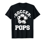 Soccer Pops Soccer Ball Distressed T-Shirt - Fun Novelty Design Men Women
