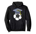 Soccer Graduation Hat Football Graduate Gift Hoodie - Graphic Print Unisex