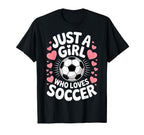 Just Who Loves Soccer Football Player T-Shirt - Trendy Graphic for Adults