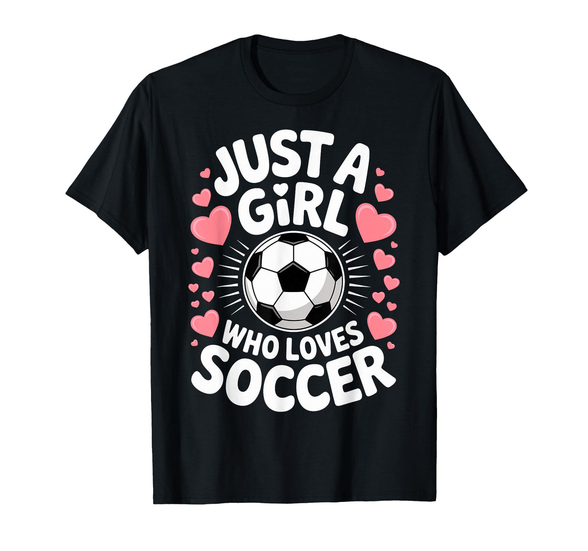 Just Who Loves Soccer Football Player T-Shirt - Trendy Graphic for Adults